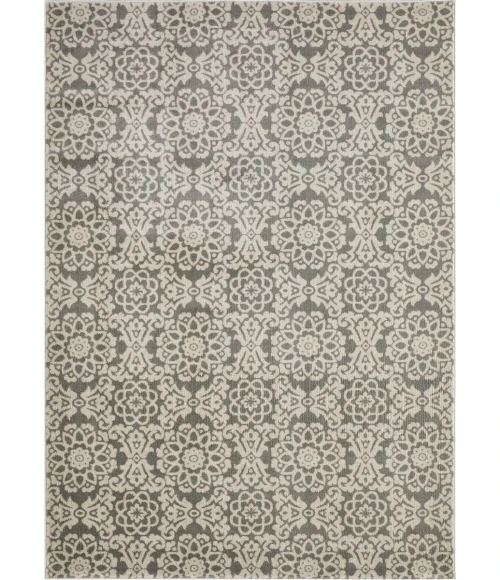 Loomaknoti Celena Alizia Cream/Blue EC002 9 ft. 10 in. X 12 ft. 10 in. Rectangle Rug