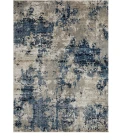 Loomaknoti Celena Alimon Blue/Cream EC001 9 ft. 10 in. X 12 ft. 10 in. Rectangle Rug