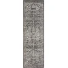 Loomaknoti Rhane Vaild Gray/Cream ER006 2 ft. X 6 ft. 7 in. Rectangle Rug