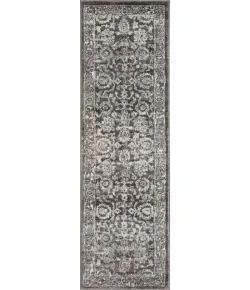 Loomaknoti Rhane Vaild Gray/Cream ER006 2 ft. X 6 ft. 7 in. Rectangle Rug