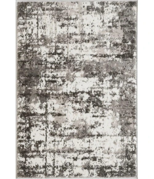 Loomaknoti Rhane Vailin Gray/Cream ER001 2 ft. X 3 ft. Rectangle Rug