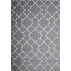 Loomaknoti Kissandrah Bleyana Gray/Cream EKI004 6 ft. 7 in. X 9 ft. 2 in. Rectangle Rug