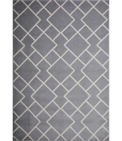 Loomaknoti Kissandrah Bleyana Gray/Cream EKI004 6 ft. 7 in. X 9 ft. 2 in. Rectangle Rug