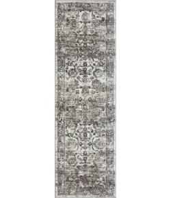 Loomaknoti Rhane Vandian Cream/Gray ER005 2 ft. X 6 ft. 7 in. Rectangle Rug