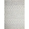 Loomaknoti Kissandrah Barzenski Cream/Gray EKI007 6 ft. 7 in. X 9 ft. 2 in. Rectangle Rug