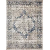 Loomaknoti Kehleigh Alarik Blue/Cream EK005 9 ft. 10 in. X 12 ft. 10 in. Rectangle Rug