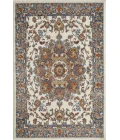 Loomaknoti Alsbrooke Amrenta Cream/Blue EA001 4 ft. X 6 ft. Rectangle Rug