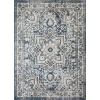 Loomaknoti Kehleigh Osdorn Blue/Cream EK009 6 ft. 7 in. X 9 ft. 2 in. Rectangle Rug