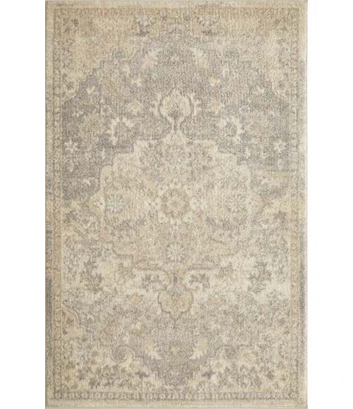 Loomaknoti Malanie Chantil Cream/Gray EM003 3 ft. 3 in. X 5 ft. 3 in. Rectangle Rug