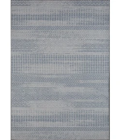 Loomaknoti Breyleigh Canderz Blue/Gray EB008 9 ft. 10 in. X 12 ft. 10 in. Rectangle Rug