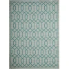 Loomaknoti Breyleigh Chendler Cream/Blue EB001 7 ft. 10 in. X 9 ft. 10 in. Rectangle Rug