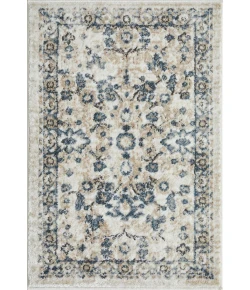 Loomaknoti Kehleigh Otindas Cream/Blue EK010 2 ft. X 3 ft. Rectangle Rug