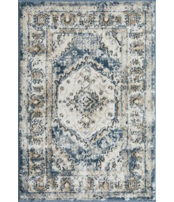 Loomaknoti Kehleigh Auborn Blue/Cream EK011 2 ft. X 3 ft. Rectangle Rug