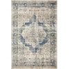 Loomaknoti Kehleigh Alarik Blue/Cream EK005 4 ft. X 6 ft. Rectangle Rug