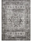 Loomaknoti Rhane Andallie Gray/Cream ER016 6 ft. 7” X 9 ft. 2” Rectangle Rug