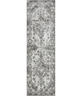 Loomaknoti Rhane Adleigh Cream/Gray ER012 2 ft.  X 6 ft. 7” Rectangle Rug