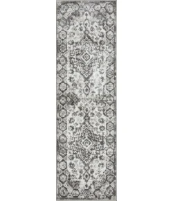 Loomaknoti Rhane Adleigh Cream/Gray ER012 2 ft. X 6 ft. 7 in. Rectangle Rug