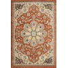 Loomaknoti Malanie Charler Red/Beige EM002 4 ft. X 6 ft. Rectangle Rug