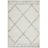 Loomaknoti Kissandrah Bennita Cream/Gray EKI006 2 ft. X 3 ft. Rectangle Rug
