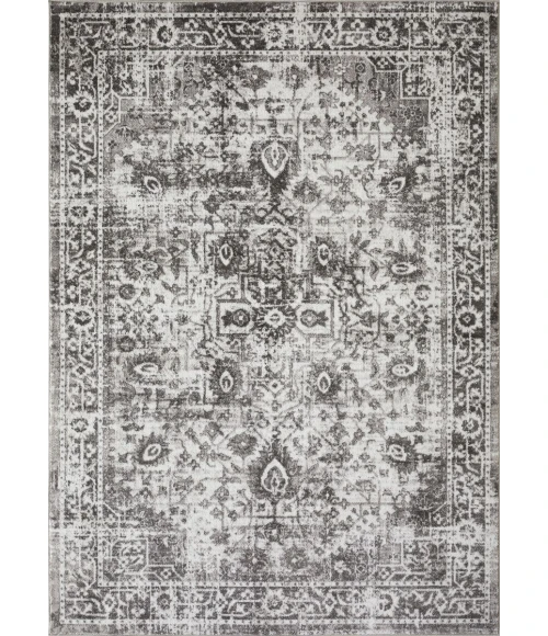 Loomaknoti Rhane Allory Gray/Cream ER014 9 ft. 10 in. X 12 ft. 10 in. Rectangle Rug