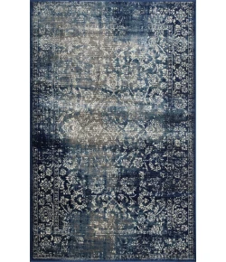 Loomaknoti Aysal Alazah Blue/Cream EAY001 3 ft. 3 in. X 5 ft. 3 in. Rectangle Rug
