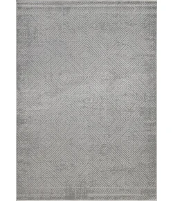 Loomaknoti Breyleigh Carzon Gray/Gray EB003 6 ft. 7 in. X 9 ft. 2 in. Rectangle Rug