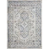 Loomaknoti Kehleigh Awester Cream/Blue EK018 9 ft. 10 in. X 12 ft. 10 in. Rectangle Rug