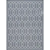 Loomaknoti Breyleigh Chendler Blue/Cream EB001 7 ft. 10 in. X 9 ft. 10 in. Rectangle Rug