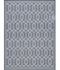Loomaknoti Breyleigh Chendler Blue/Cream EB001 7 ft. 10 in. X 9 ft. 10 in. Rectangle Rug