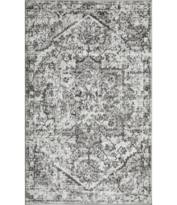 Loomaknoti Rhane Alemern Gray/Cream ER019 3 ft. 3 in. X 5 ft. 3 in. Rectangle Rug