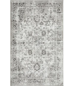 Loomaknoti Rhane Allory Gray/Cream ER014 3 ft. 3 in. X 5 ft. 3 in. Rectangle Rug