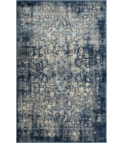 Loomaknoti Aysal Athna Cream/Blue EAY003 3 ft. 3 in. X 5 ft. 3 in. Rectangle Rug