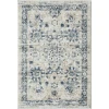 Loomaknoti Kehleigh Aylesh Cream/Blue EK016 2 ft. X 3 ft. Rectangle Rug