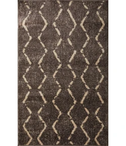 Loomaknoti Kissandrah Brynder Brown/Beige EKI001 3 ft. 3 in. X 5 ft. 3 in. Rectangle Rug