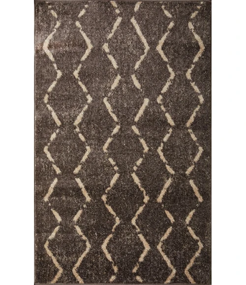 Loomaknoti Kissandrah Brynder Brown/Beige EKI001 3 ft. 3 in. X 5 ft. 3 in. Rectangle Rug