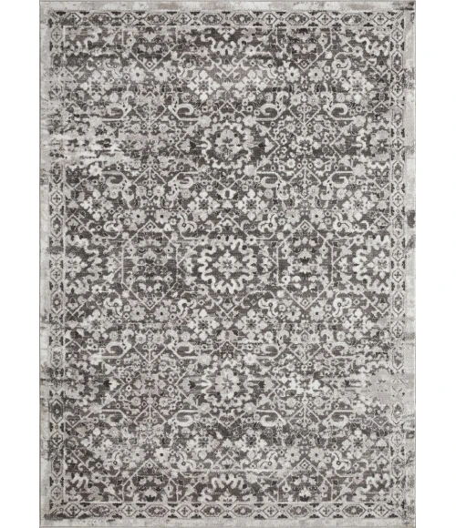 Loomaknoti Rhane Alreka Gray/Cream ER022 9 ft. 10 in. X 12 ft. 10 in. Rectangle Rug