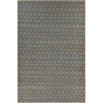 Chandra ABREE ABR-52002 5 ft. X 7 ft. 6 in. Rect. Rug - Turquoise, Black