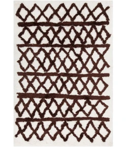 Chandra AERONA AER-40002 7 ft. 9 in. X 10 ft. 6 in. Rect. Rug - White, Brown