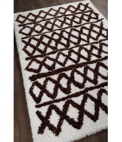 Chandra AERONA AER-40002 7 ft. 9 in. X 10 ft. 6 in. Rect. Rug - White, Brown