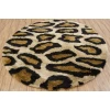 Chandra AMAZON AMA-5602 7 ft. 9 in. Round Rug - Tan, Gold, Brown, Black