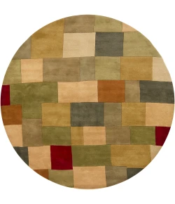 Chandra ANTARA ANT-112 7 ft. 9 in. Round Rug - Green, Multi