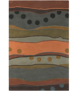 Chandra ANTARA ANT-117 7 ft. 9 in. X 10 ft. 6 in. Rect. Rug - Grey, Orange, Multi