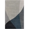 Chandra BENSE GARZA BEN-3003 7 ft. 9 in. X 10 ft. 6 in. Rect. Rug - Grey, Blue, Black