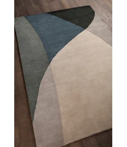 Chandra BENSE GARZA BEN-3003 7 ft. 9 in. X 10 ft. 6 in. Rect. Rug - Grey, Blue, Black