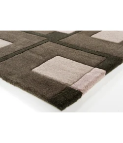Chandra BENSE GARZA BEN-3009 7 ft. 9 in. X 10 ft. 6 in. Rect. Rug - Black, Grey, Ivory