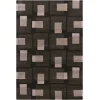 Chandra BENSE GARZA BEN-3009 7 ft. 9 in. X 10 ft. 6 in. Rect. Rug - Black, Grey, Ivory