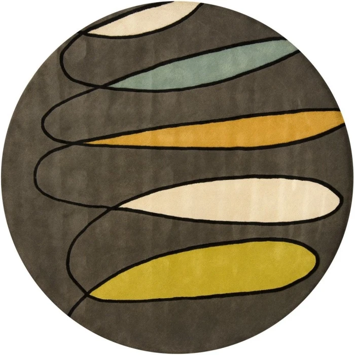 Chandra BENSE GARZA BEN-3020 7 ft. 9 in. Round Rug