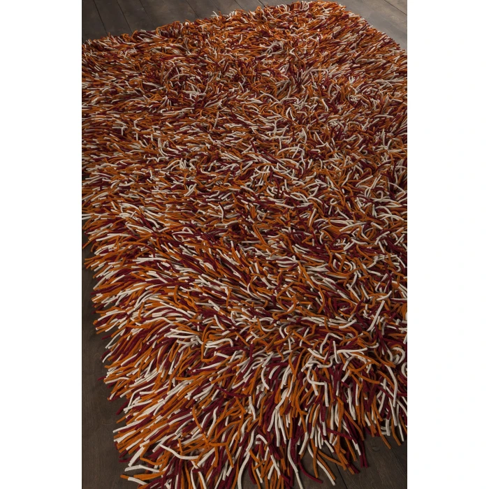 Chandra CYRAH Red,Orange,Ivory CYR-10801 9ft. x 13ft. Rect. Rug