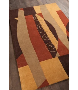 Chandra DAISA DAI-27 7 ft. 9 in. Round Rug - Brown, Tan