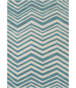 Chandra DAVIN DAV-25807 5 ft. X 7 ft. Rect. Rug - White, Blue